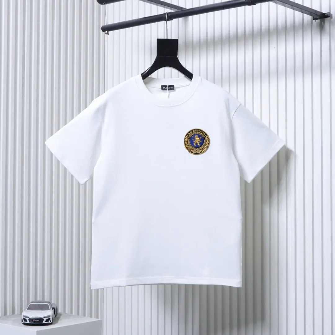 BLCG 26SS Embroidered Badge Short Sleeve T-Shirt Color White