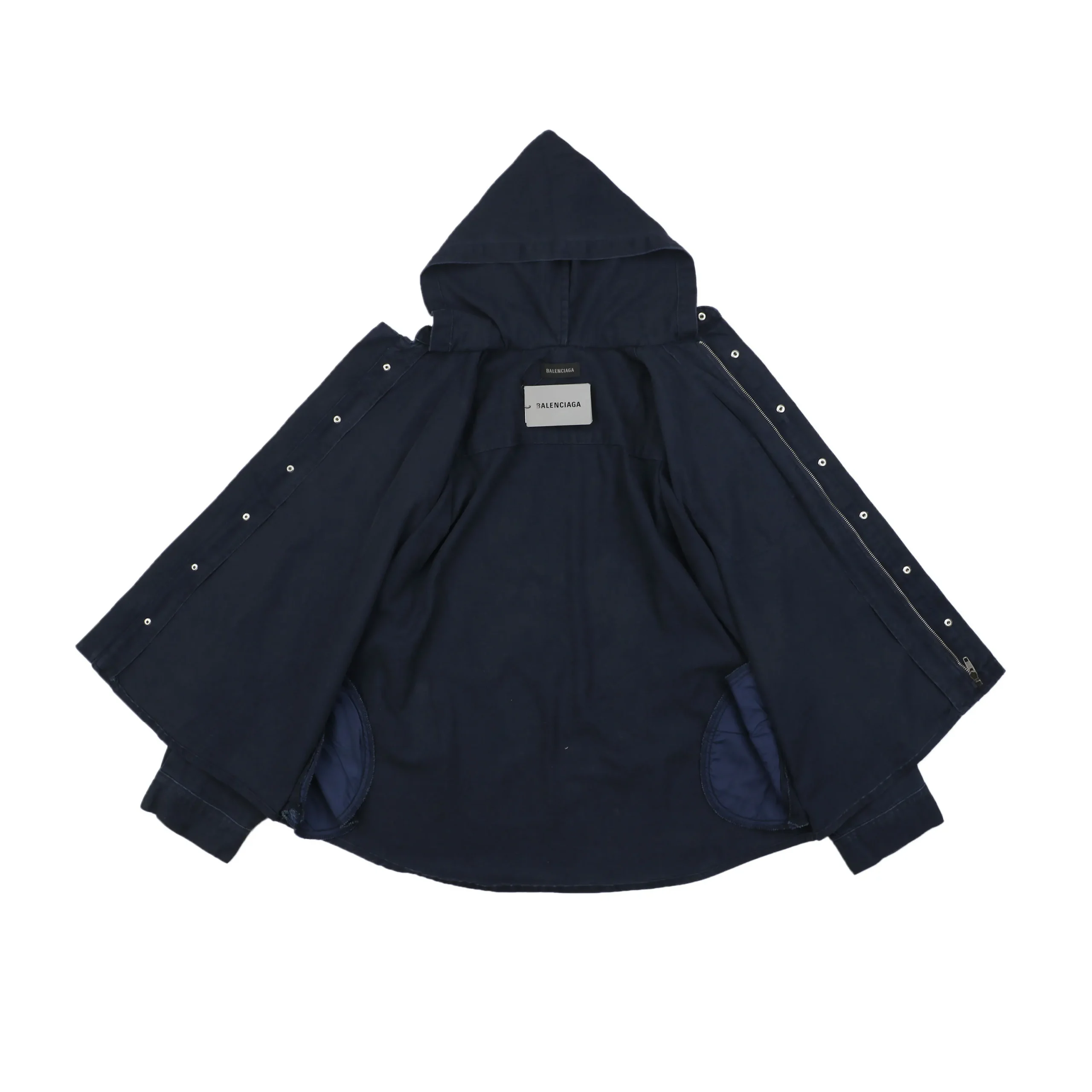 Open Details of BLCG Deconstructed Hooded Shirt Jacket