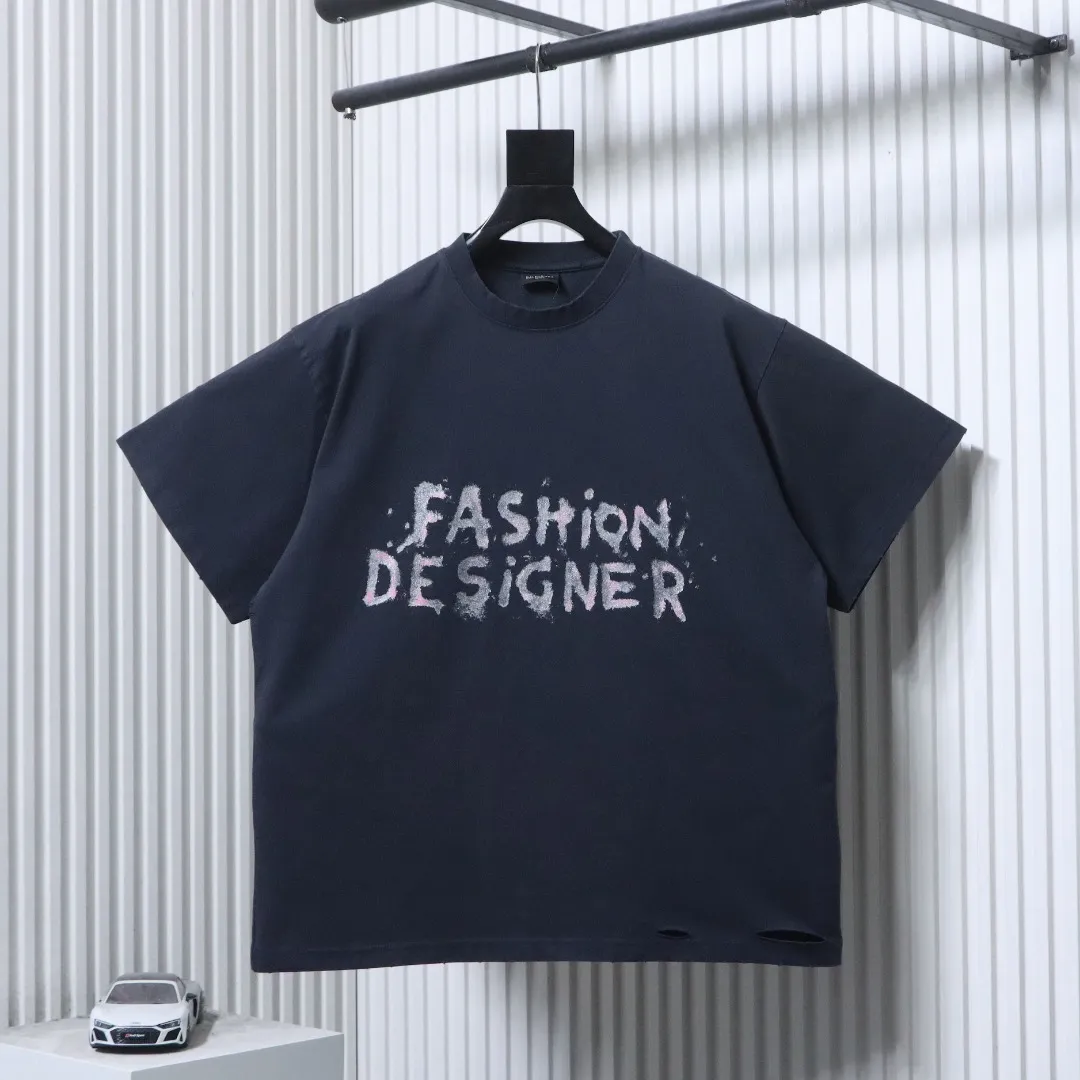BLCG Designer Glitter Print T-Shirt Color Dark Blue