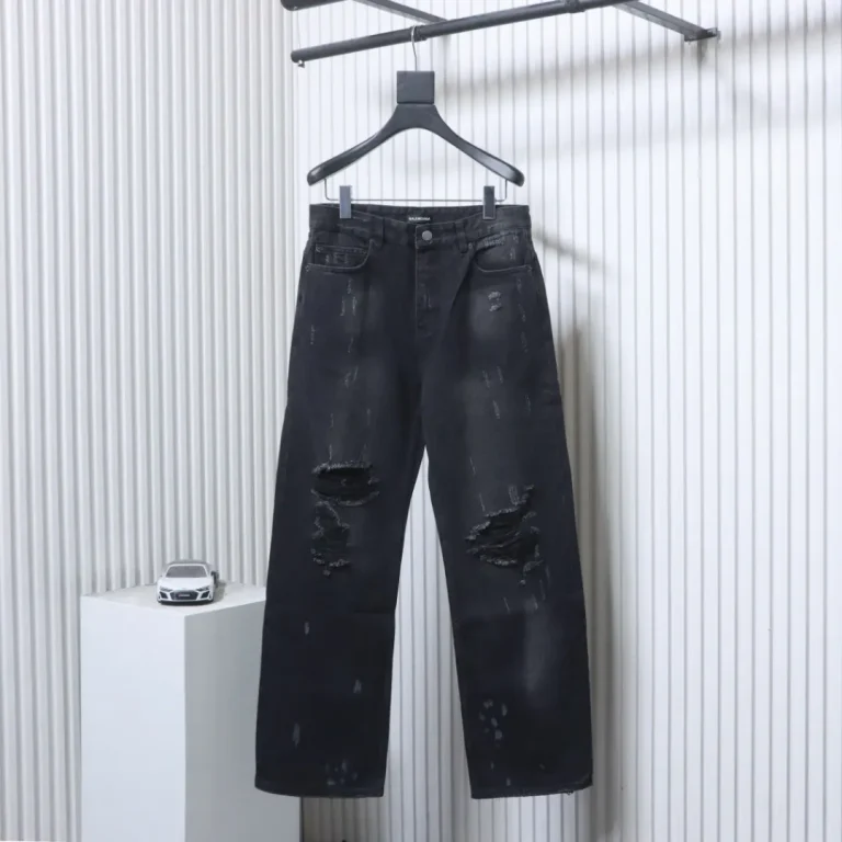 BLCG Hand-Distressed Baggy Jeans