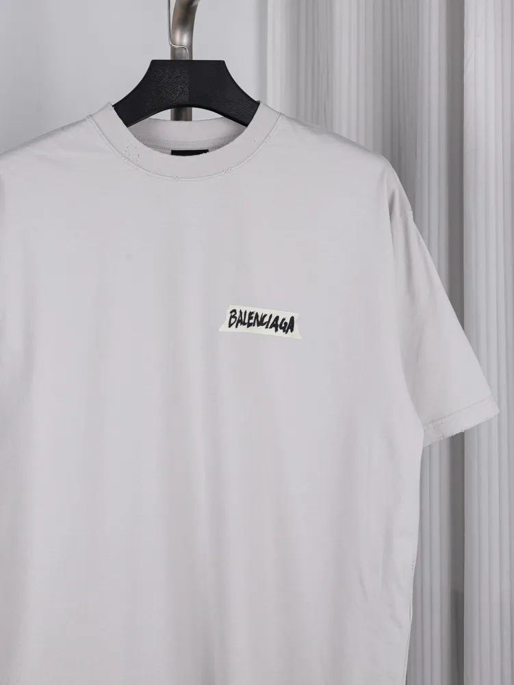 BLCG Paris Ink Strip Vintage T-Shirt Color Gray Details