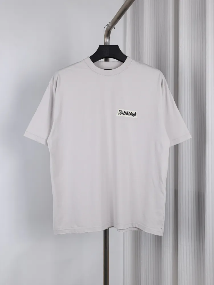BLCG Paris Ink Strip Vintage T-Shirt Color Gray