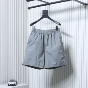 BLCG Silicone 3-Logo Gray Woven Shorts