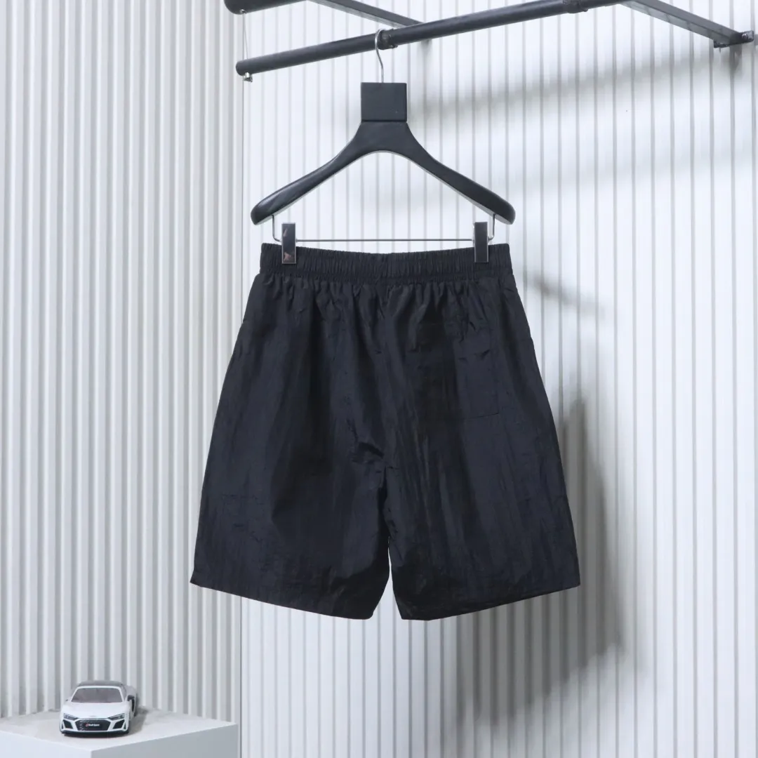 Back of BLCG Unity Double Ring Logo Embroidered Shorts