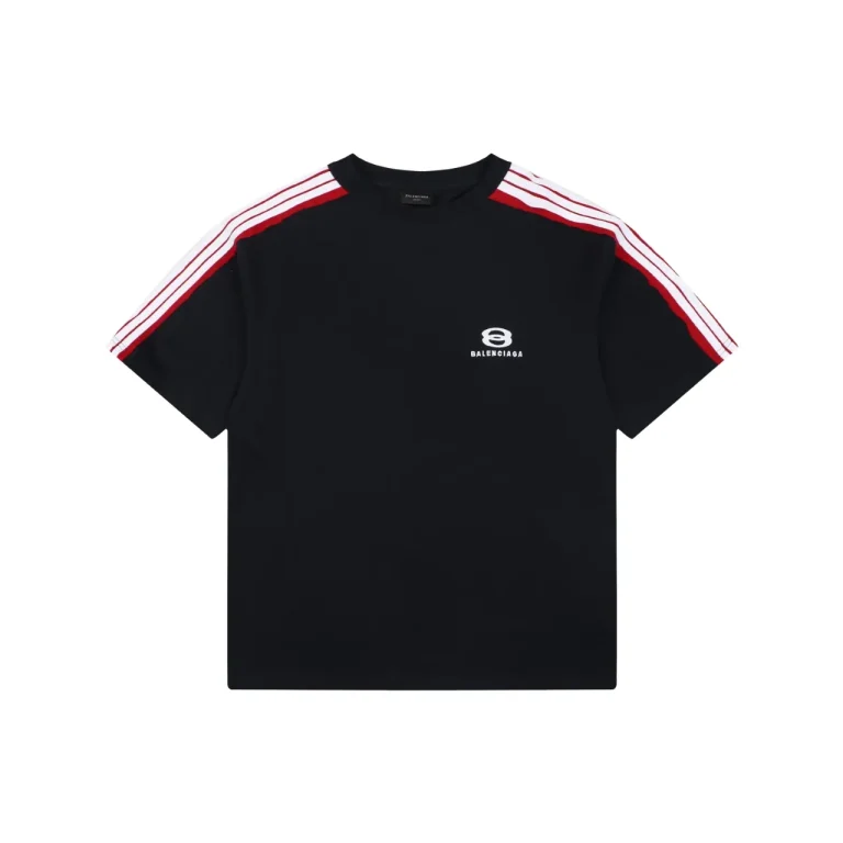BLCG Unity Double Ring Logo Oversized Striped T-Shirt Color Black
