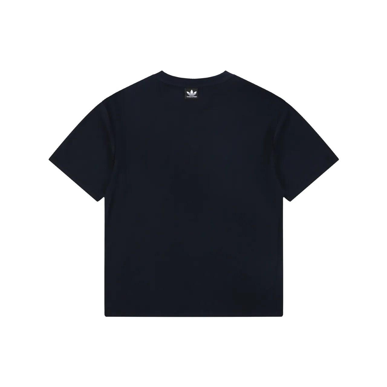 Back of BLCG x Adidas Collaboration Reversible Three-Stripe Paris Logo T-Shirt Color Black