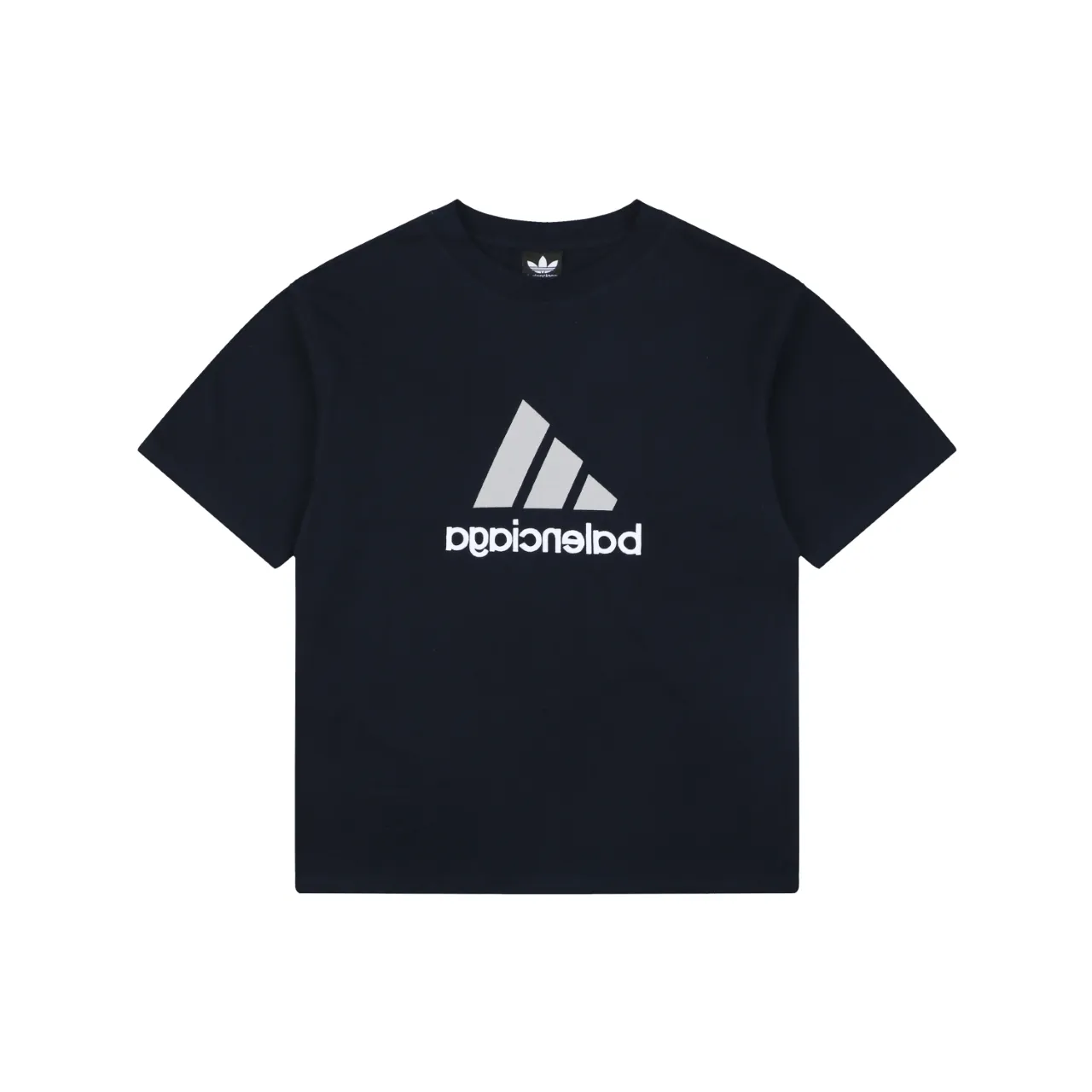 Reverse of BLCG x Adidas Collaboration Reversible Three-Stripe Paris Logo T-Shirt Color Black