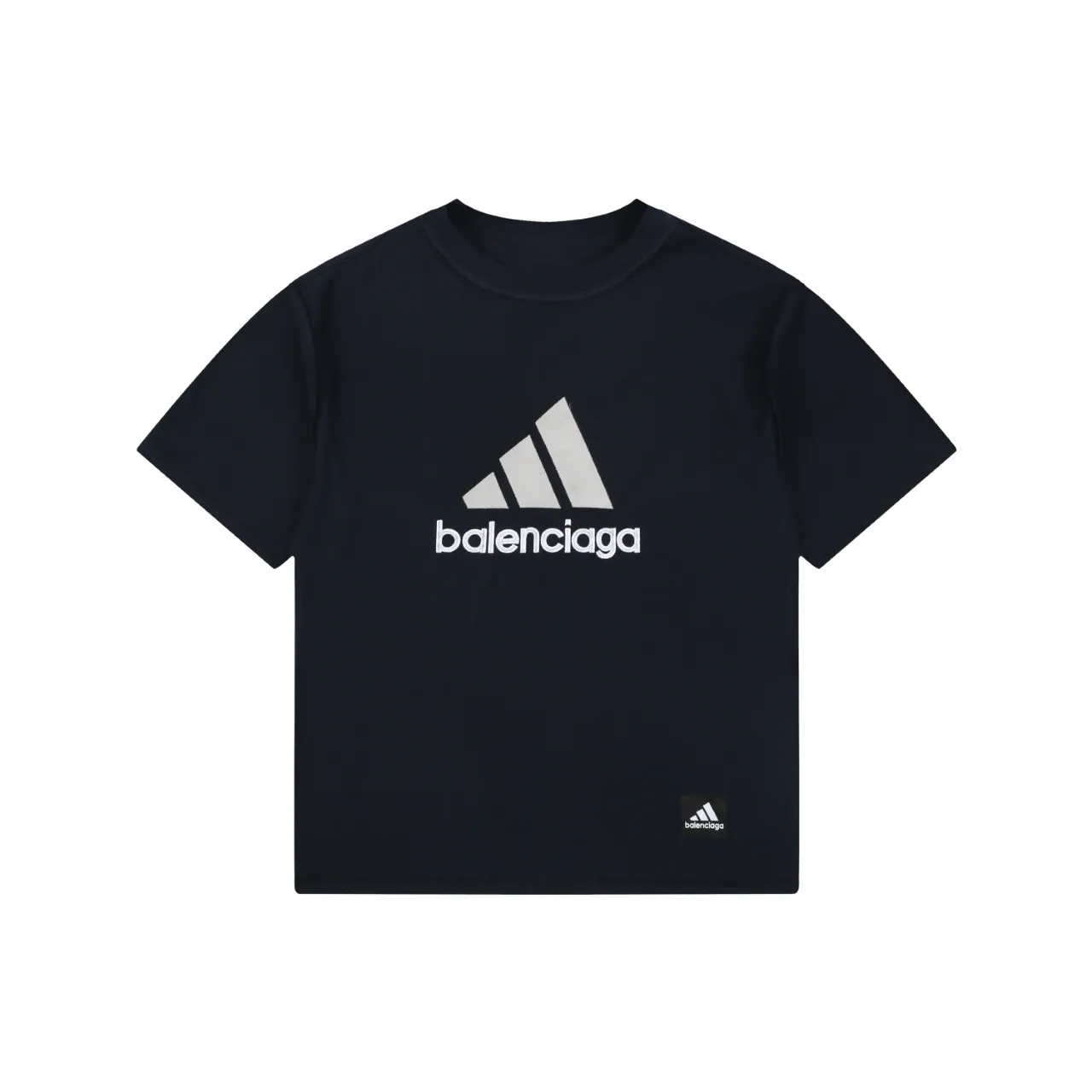 BLCG x Adidas Collaboration Reversible Three-Stripe Paris Logo T-Shirt Color Black