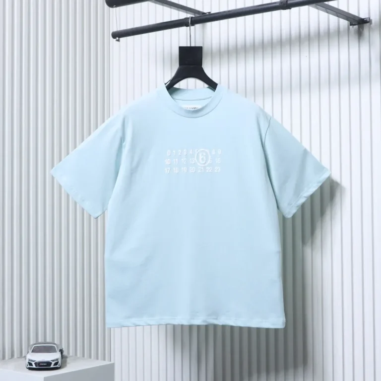 MM Foamed Number Logo T-Shirt Color Blue
