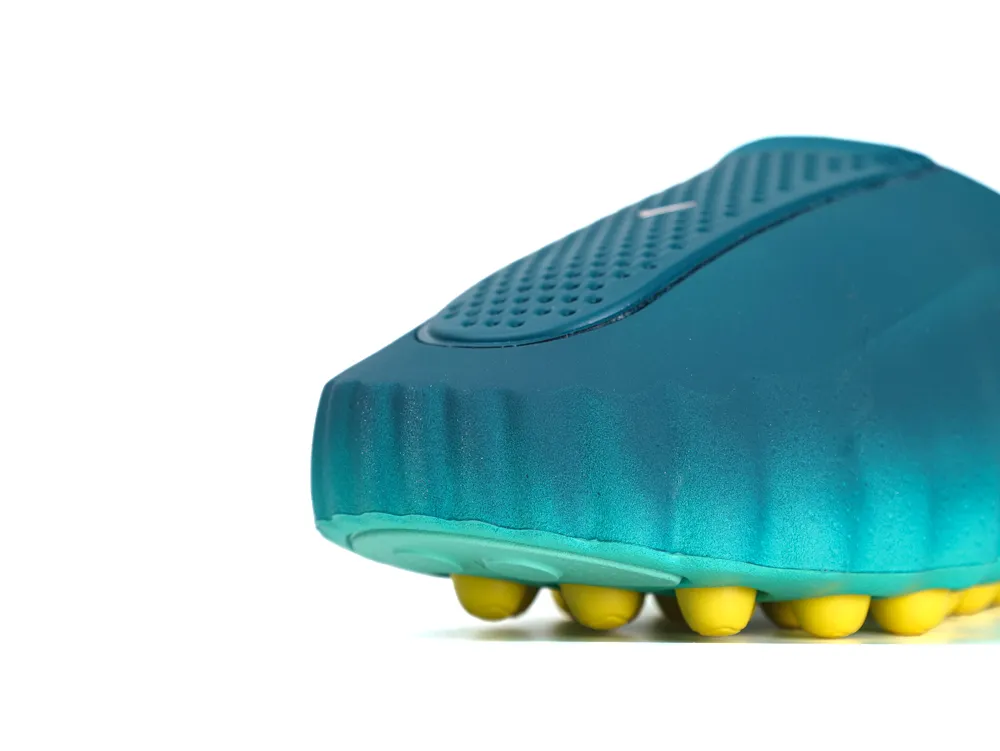 Front toe view of Nike Mind 001 Geode Teal sneaker