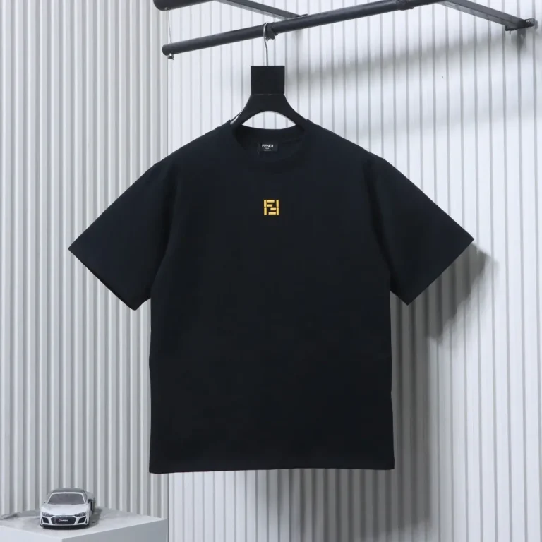 Minimalist FF 3D Embroidered T-Shirt Color Black