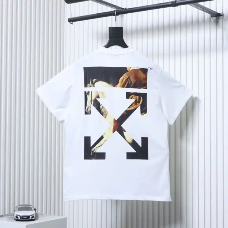 Off-White Horse and Figure Print T-shirt