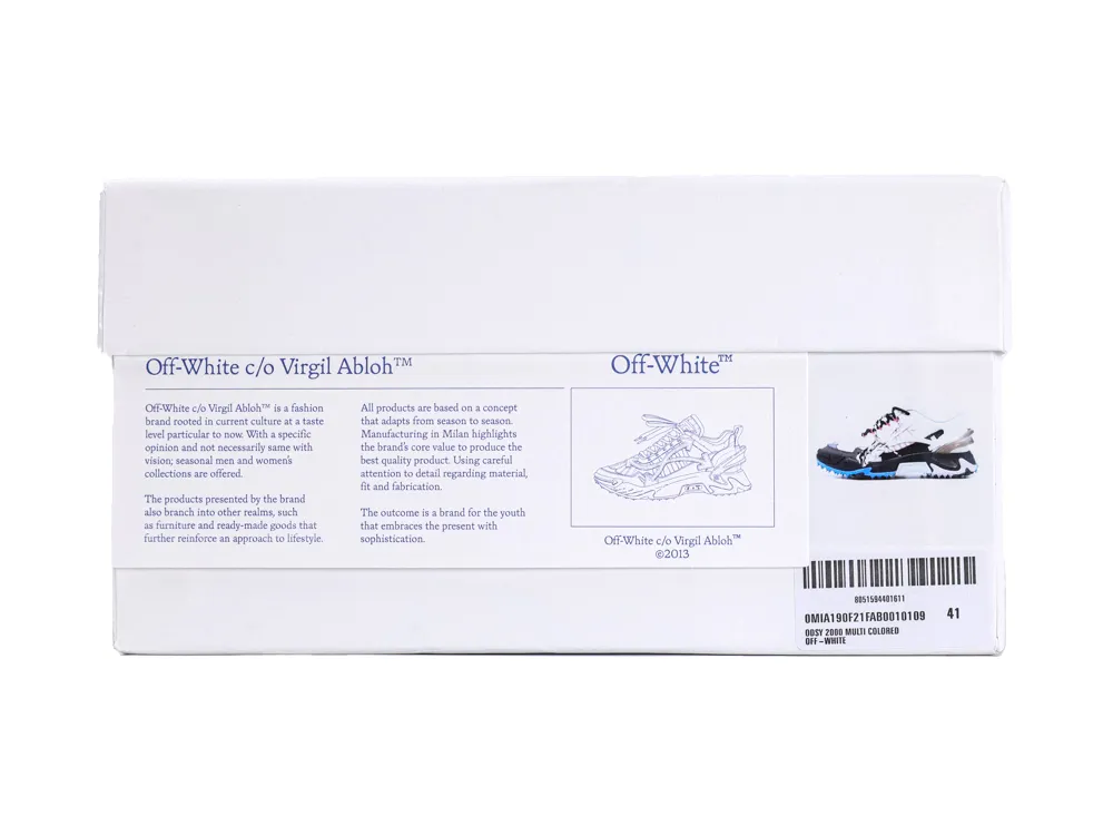Off-White Odsy 2000 Sneakers White Multi Shoe Box