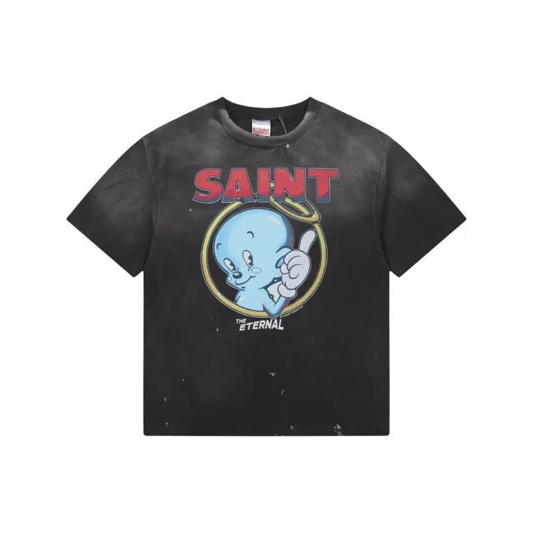 Saint Michael Blue Angel Graphic T-Shirt