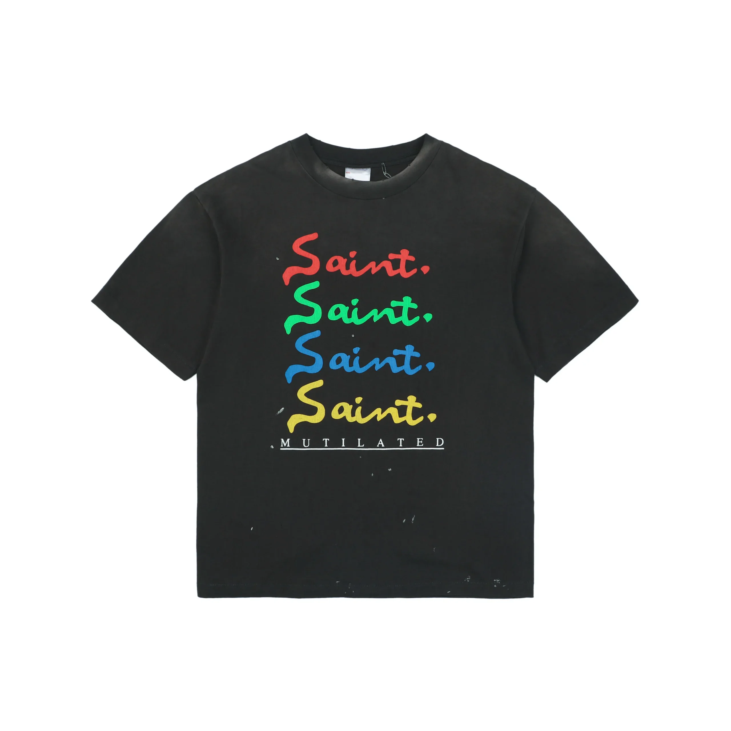 Saint Michael Colorful Signature Logo T-Shirt