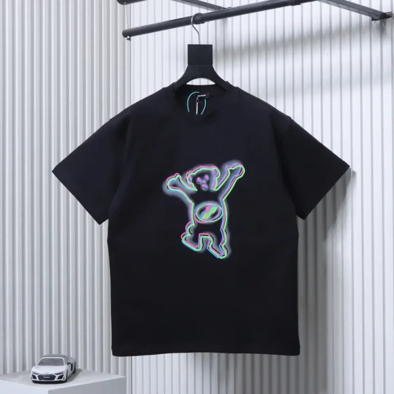 Well Done Phantom Bear Print T-Shirt Color Black