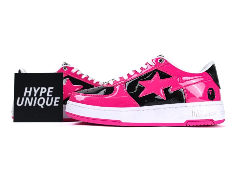 A Bathing Ape "BAPE" STA #5-3 Pink Black