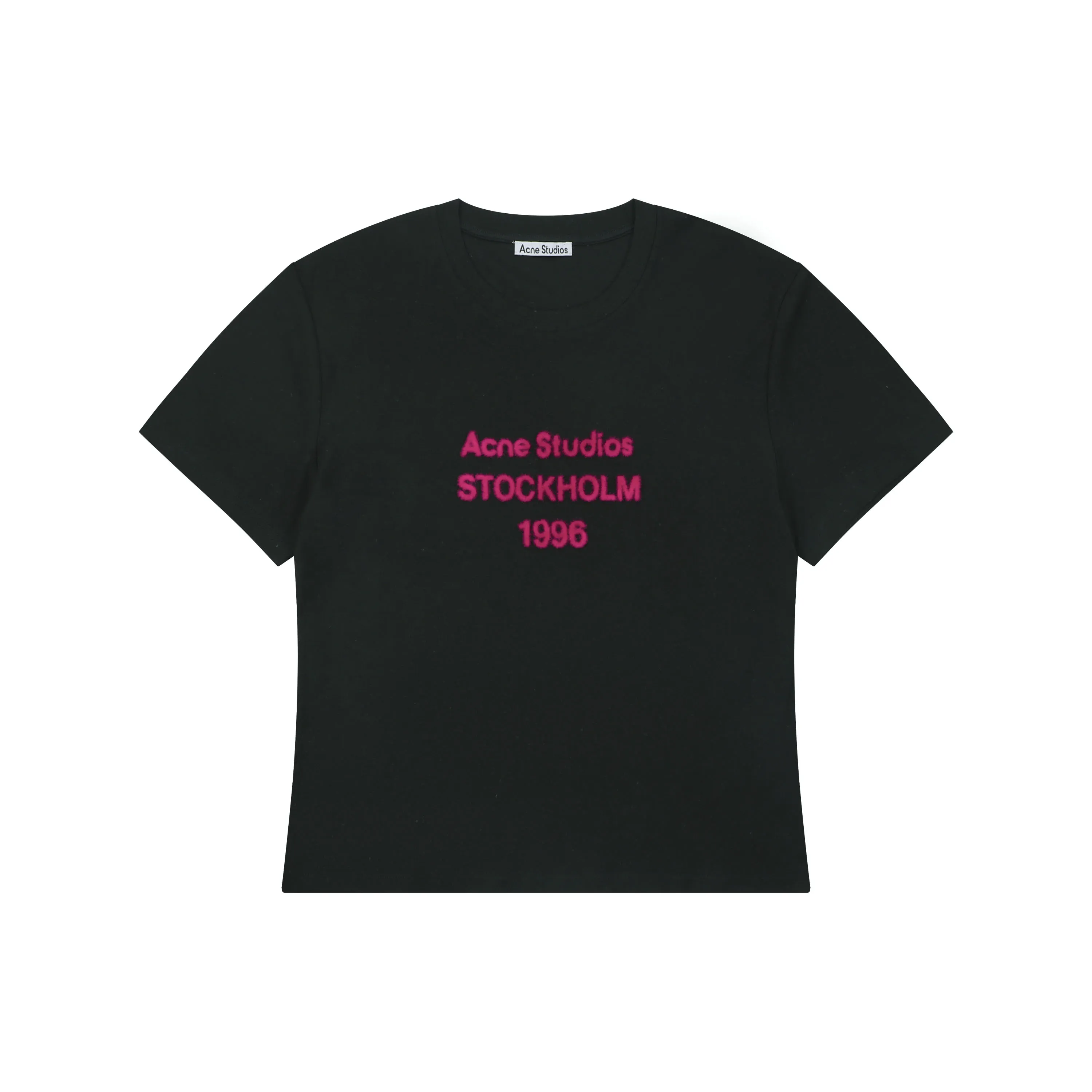 Acne 1996 Flocked Logo T-Shirt