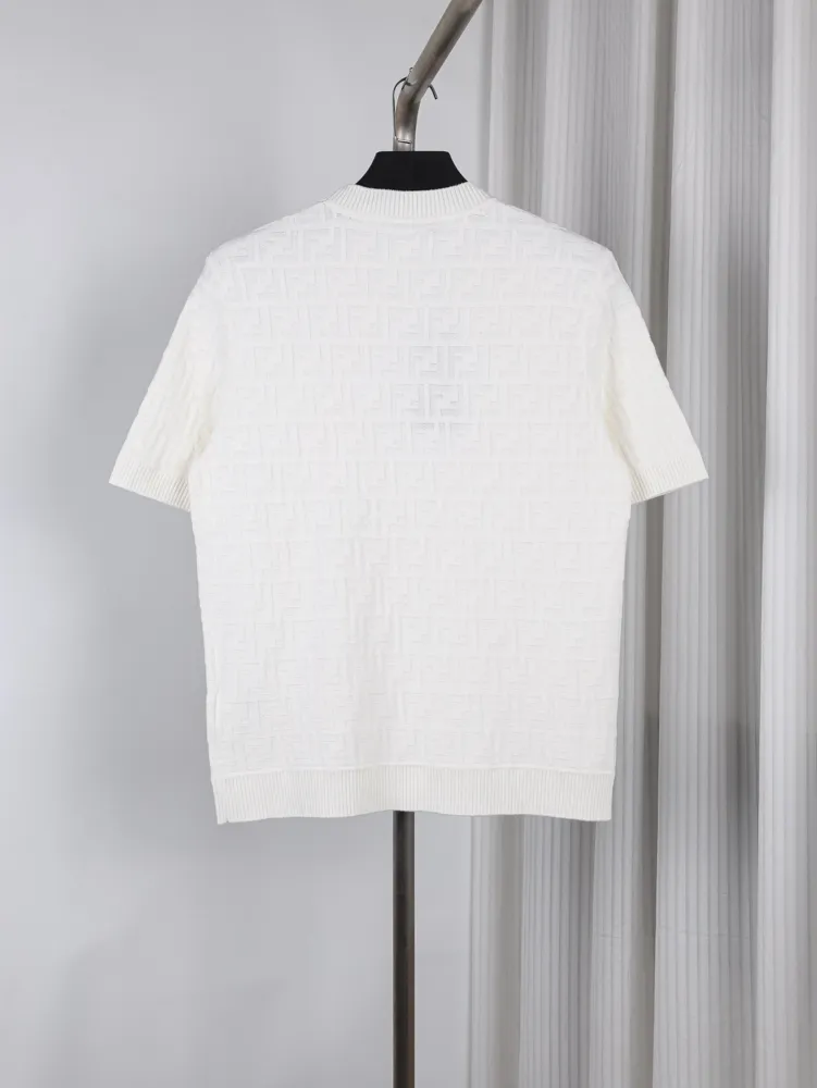 Back All-Over FF Jacquard Knit T-Shirt