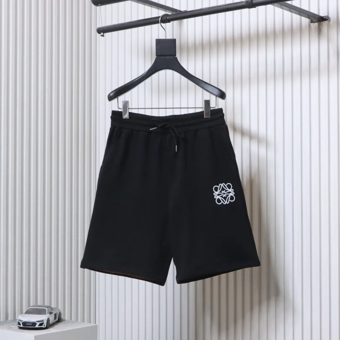 Anagram Embroidered Cotton Shorts