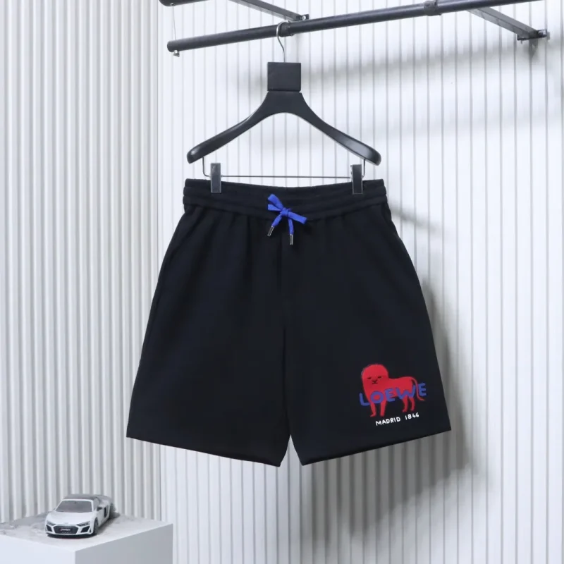 Anniversary Lion Flocked Appliqué Shorts