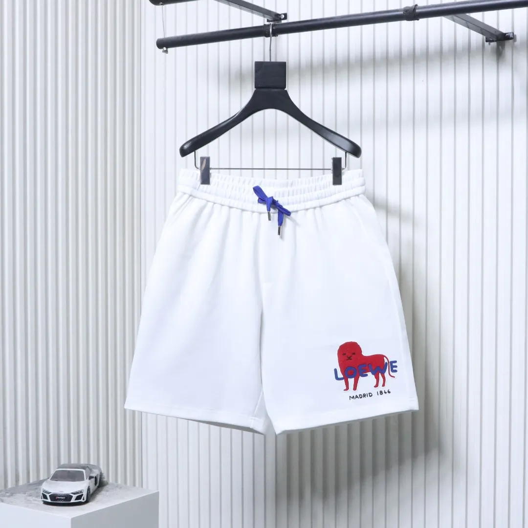 Anniversary Lion Flocked Appliqué Shorts