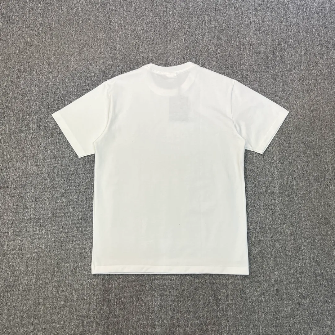 Back BAPE Blue Camo Ape Head Graphic T-Shirt Color White