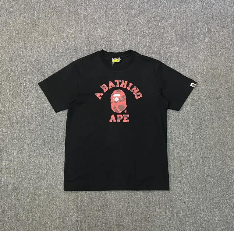 BAPE Camouflage Ape Head Graphic T-Shirt Color Black