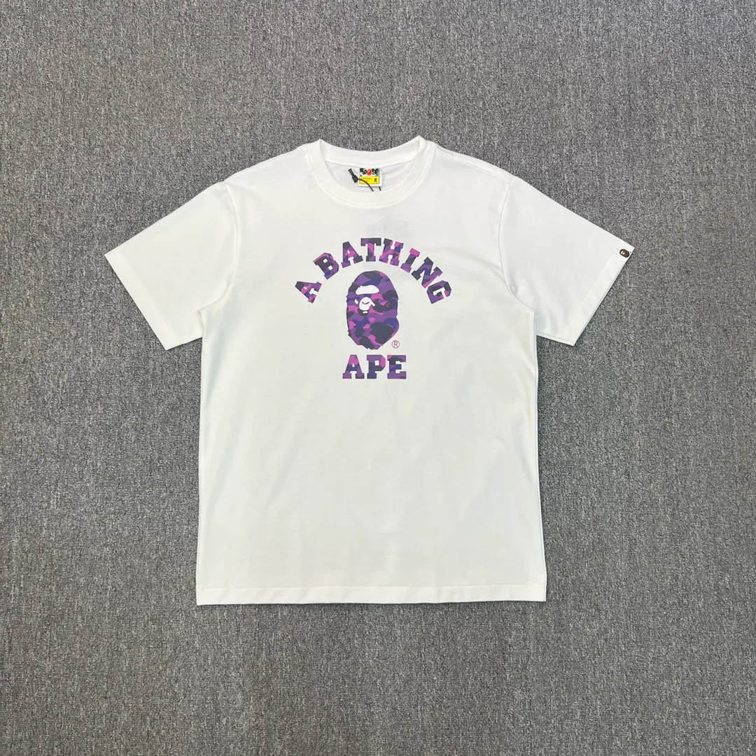 BAPE Purple Camo Ape Head Graphic T-Shirt