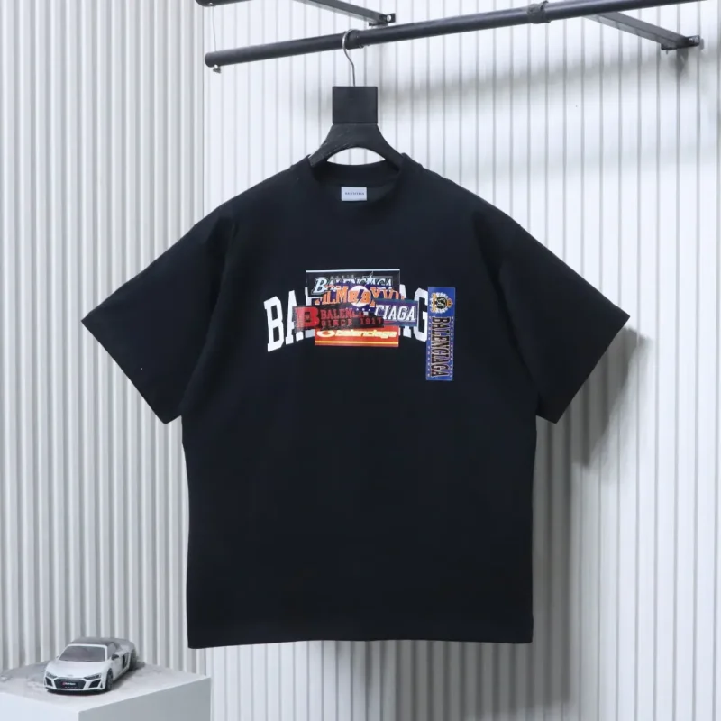 BLCG Layered Label Logo Print Oversized T-Shirt