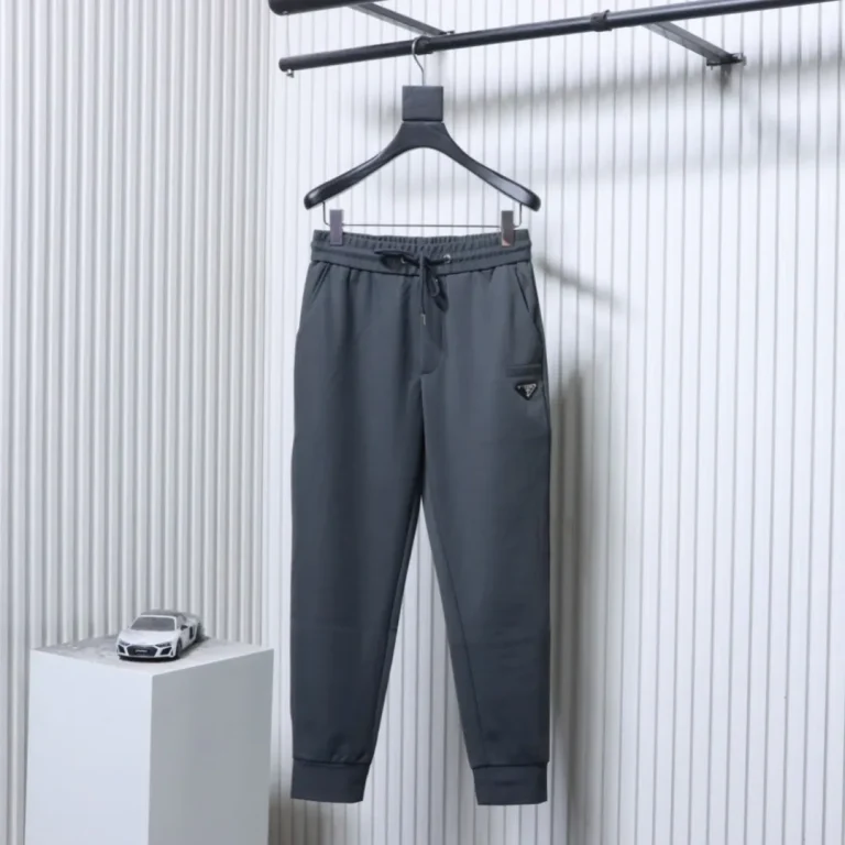 Back Pocket Flap Red Stripe Casual Trousers