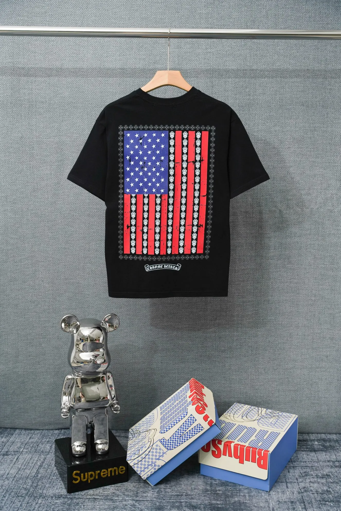 Back CH American Flag Pocket T-Shirt