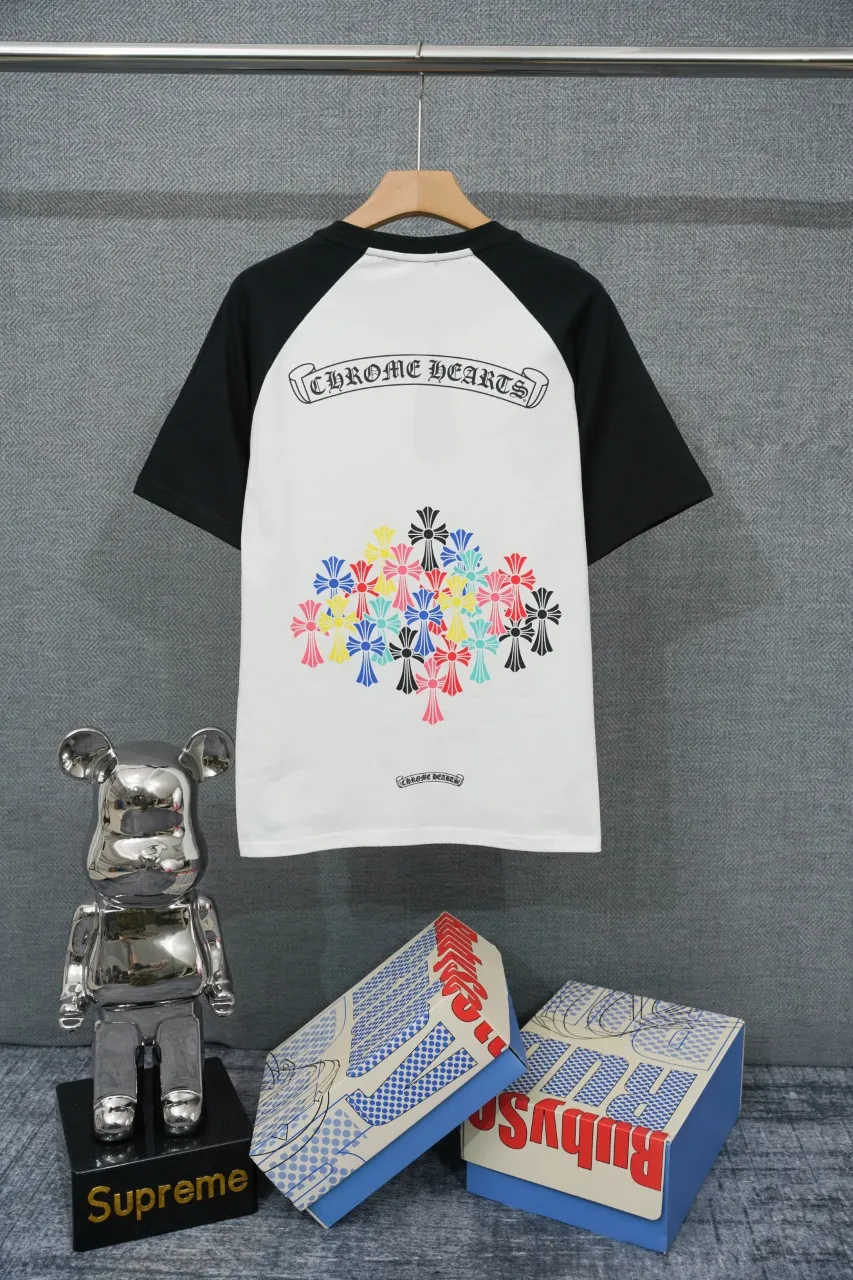 Back CH Floral Cross Raglan T-Shirt