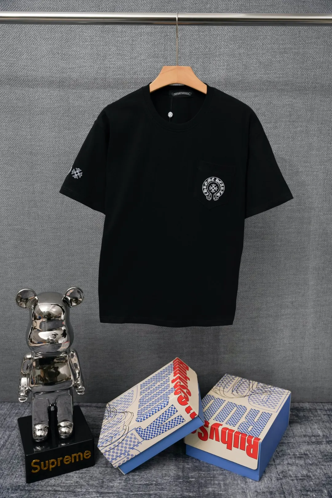 CH Multi Horseshoe Vertical Logo Pocket T-Shirt