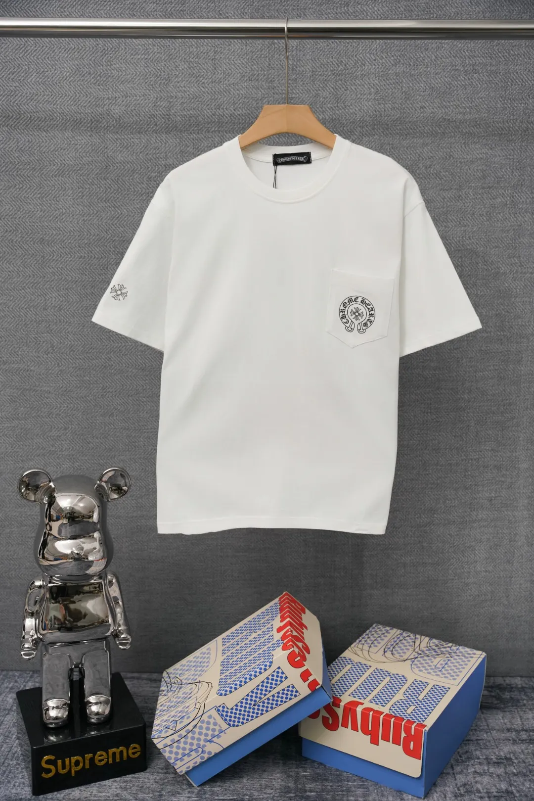 CH Multi Horseshoe Vertical Logo Pocket T-Shirt