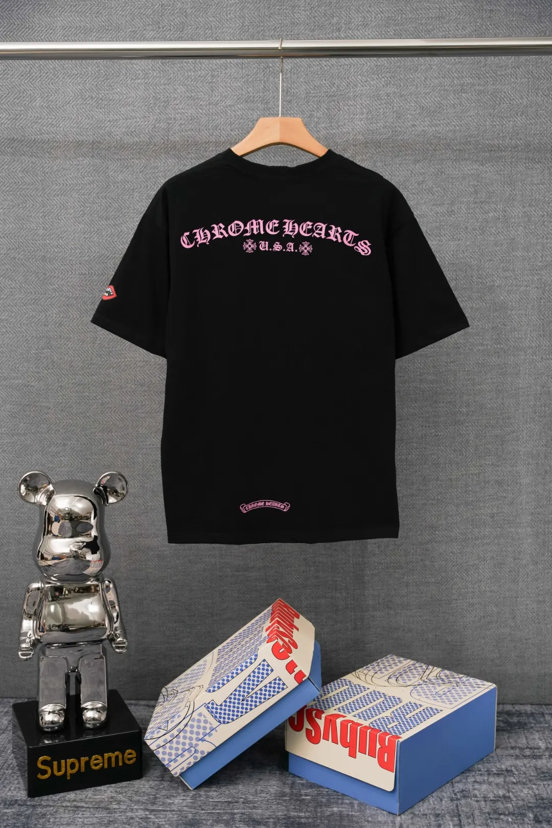 Back CH Pink Logo USA Pocket T-Shirt