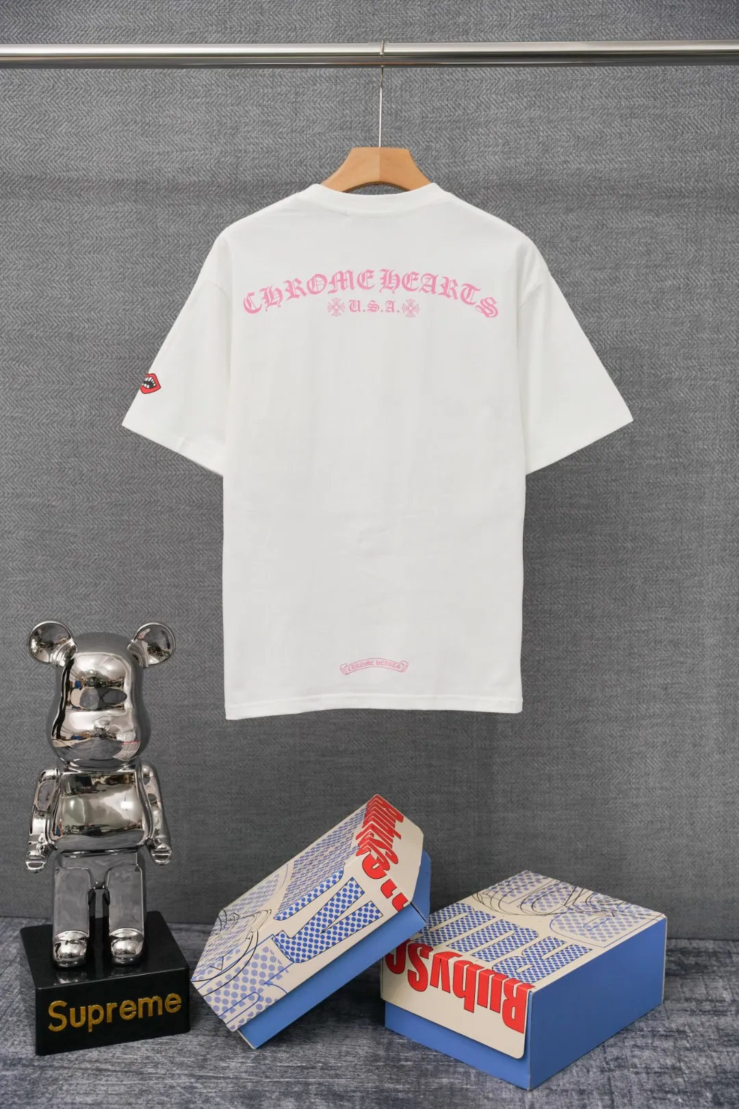 Back CH Pink Logo USA Pocket T-Shirt