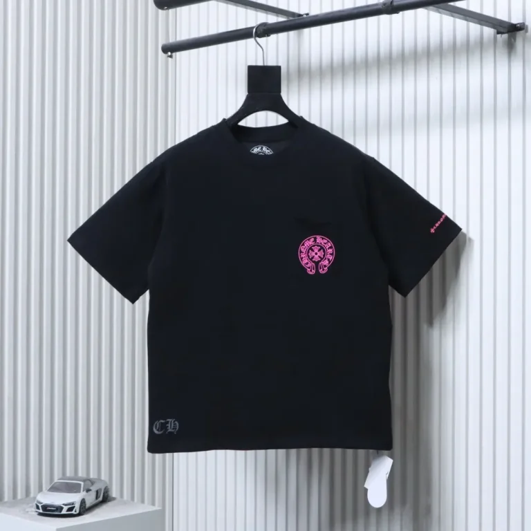 CH Pink Pocket Logo Embroidered T-Shirt