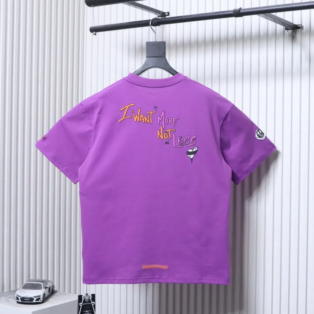 Back CH Purple Graffiti Pocket Print T-Shirt