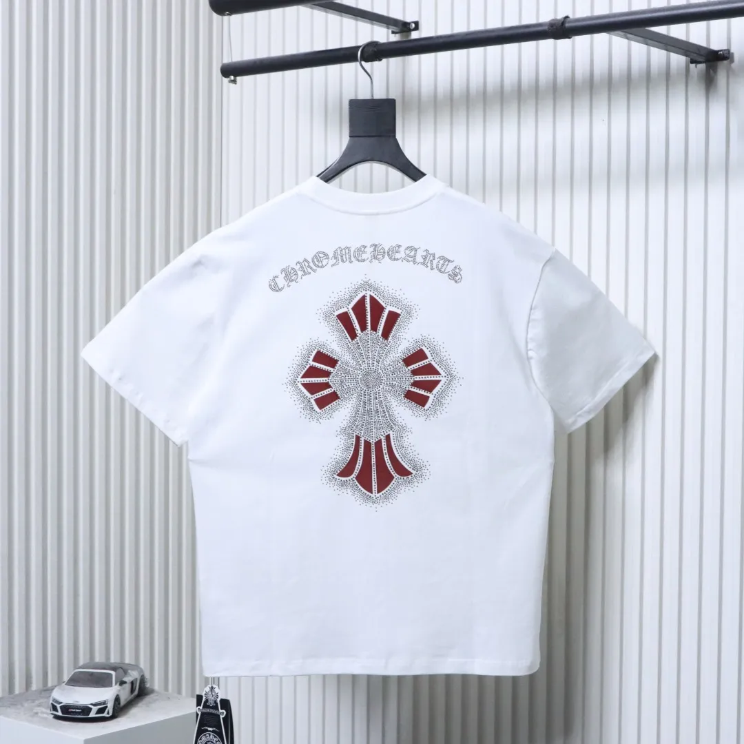 Back Back CH Rhinestone Cross T-Shirt