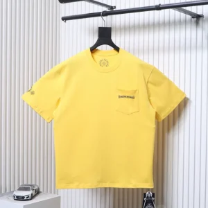 CH Yellow Streetwear Pocket T-Shirt