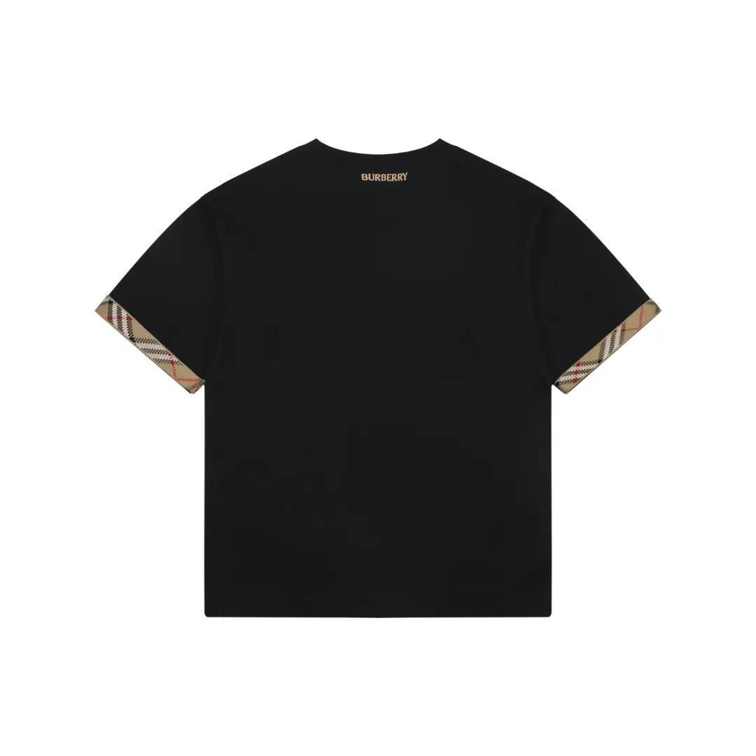 Back Check Trim Embroidered Knight T-Shirt