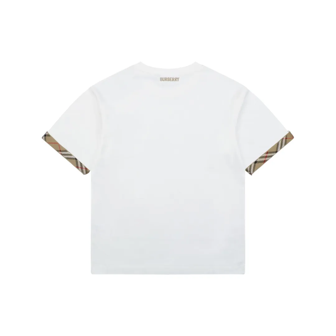 Back Check Trim Embroidered Knight T-Shirt