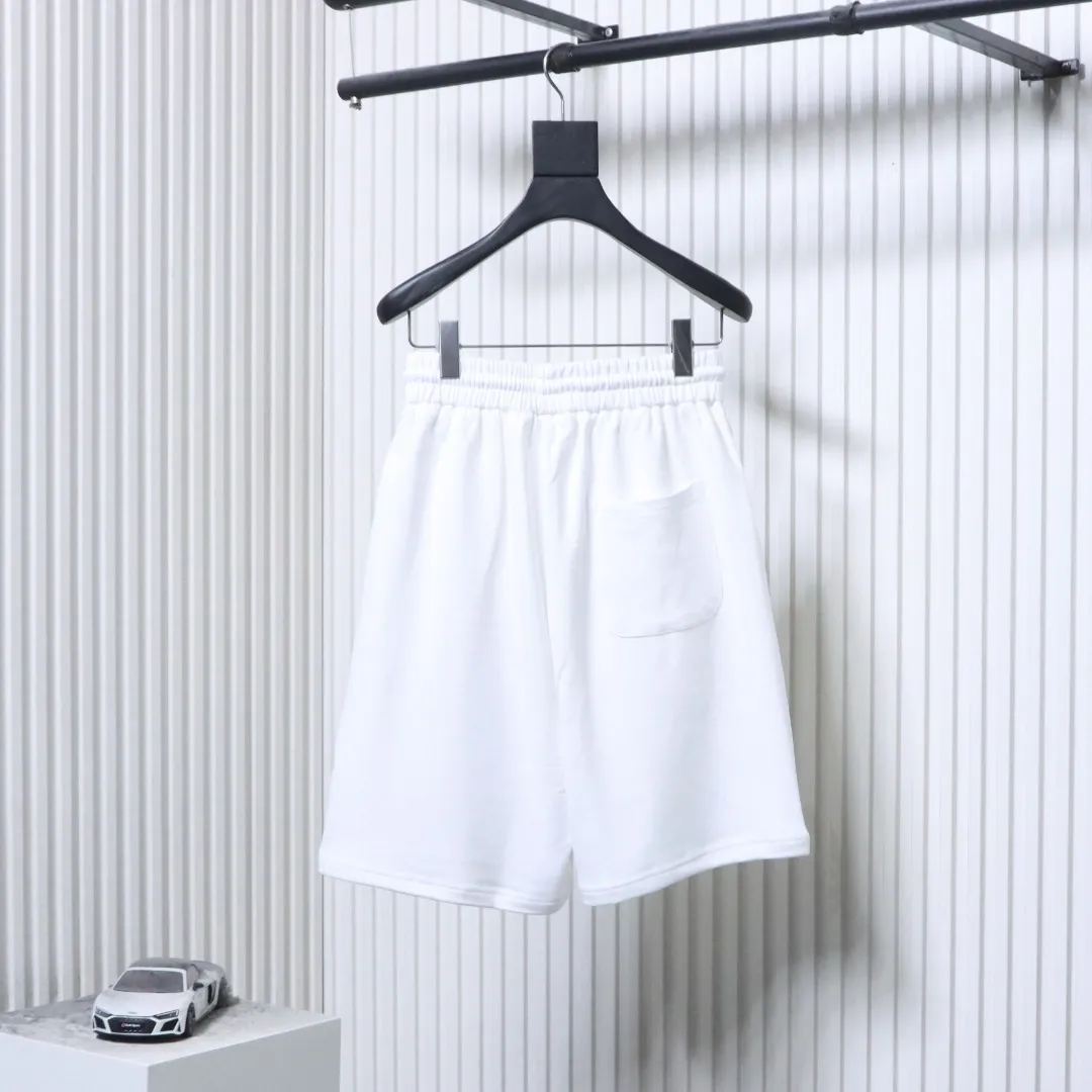 Back Circle Horse Embroidered Cotton Sweat Shorts