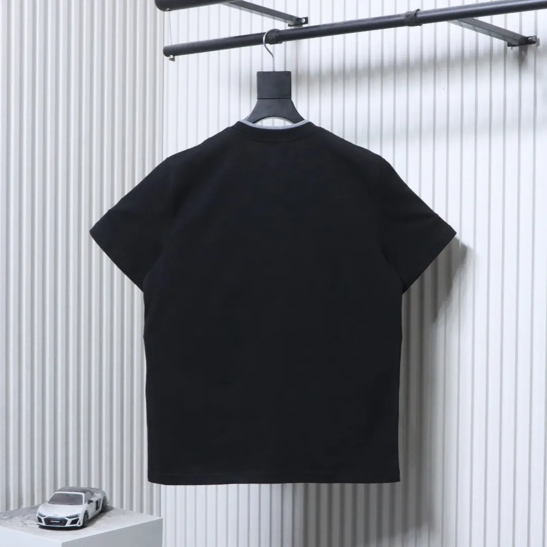 Back Double Collar Embroidered T-Shirt