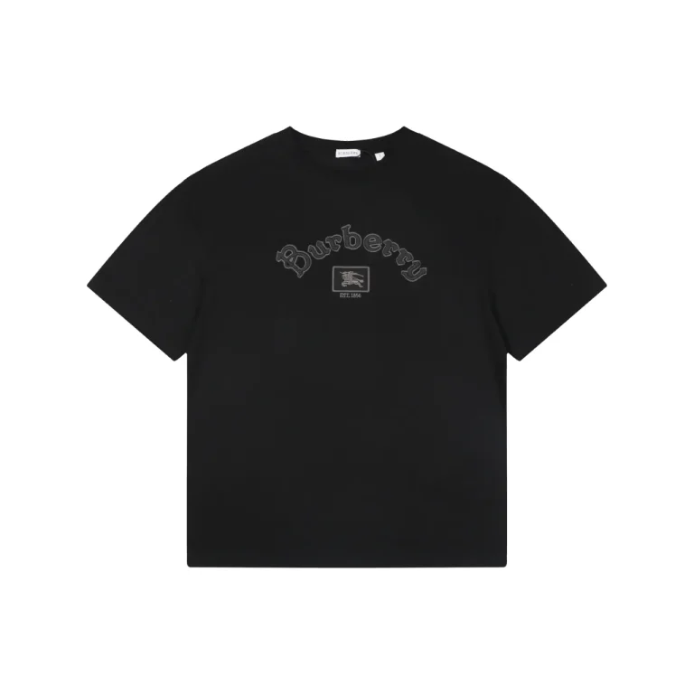 Equestrian Logo Curved Frame T-Shirt Color Black