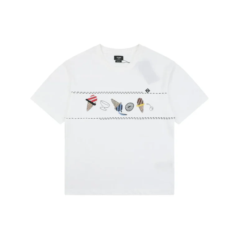 Ice Cream Embroidered Graphic T-Shirt