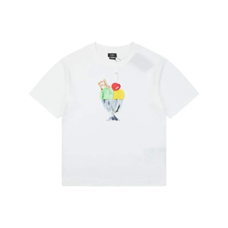 Ice Cream Sundae Graphic Print T-Shirt