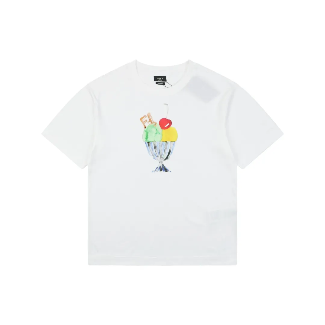 Ice Cream Sundae Graphic Print T-Shirt