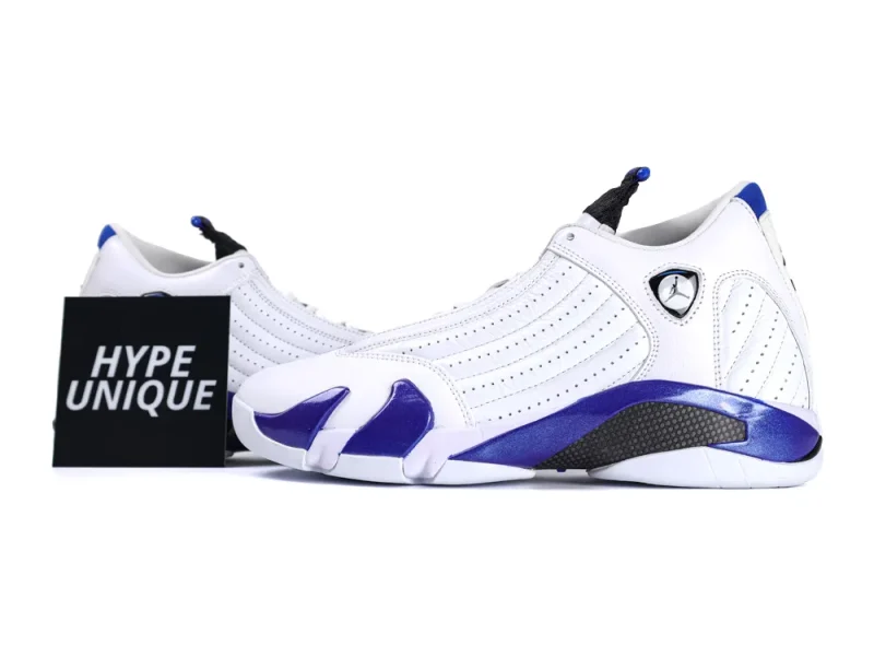 Jordan 14 Retro White "Hyper Royal"